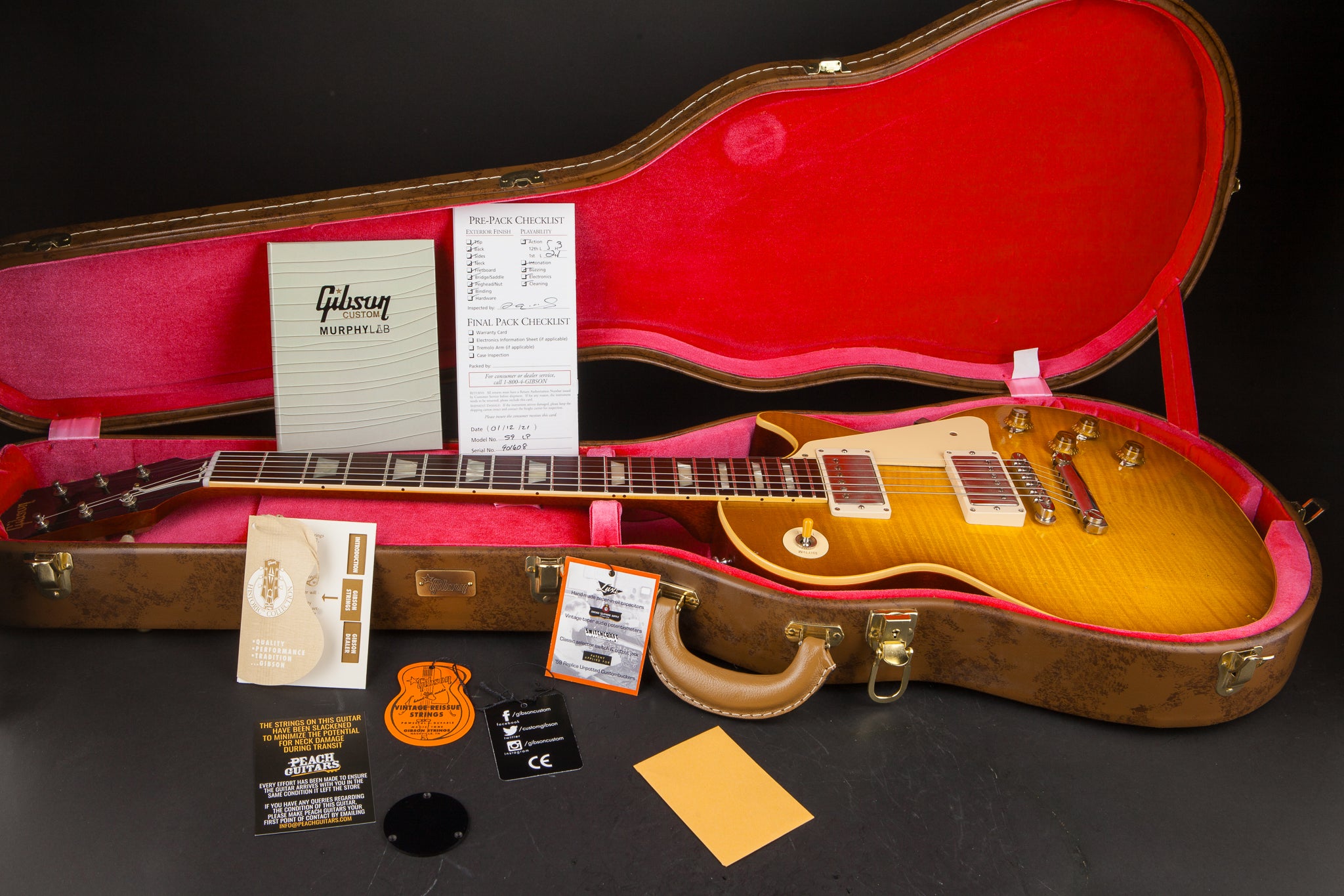 Gibson Custom Shop: Tom Murphy Painted 59 Les Paul Standard Murphy Lab ...