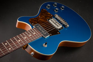 Patrick James Eggle: Macon Special Meteor Blue With Roasted Flamed Maple Neck #30756