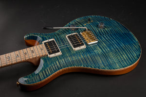 PRS Guitars: Custom 24 10-Top Limited Flame Maple Neck River Blue #243517