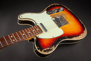 Fender Custom Shop: Limited Edition Telecaster Custom '63 Heavy Relic 3-Tone Sunburst w/ Abbey's #CZ518405