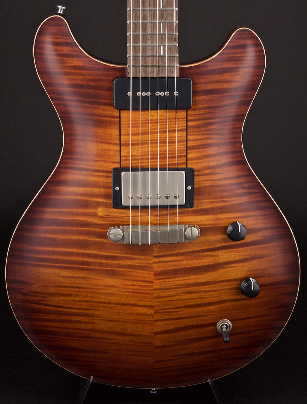 Patrick James Eggle Macon Carved Top Flame Maple Top #15185
