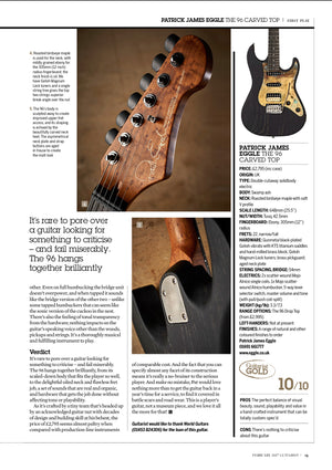 Patrick James Eggle 96 Swamp Ash Black 'Review Guitar' #14856