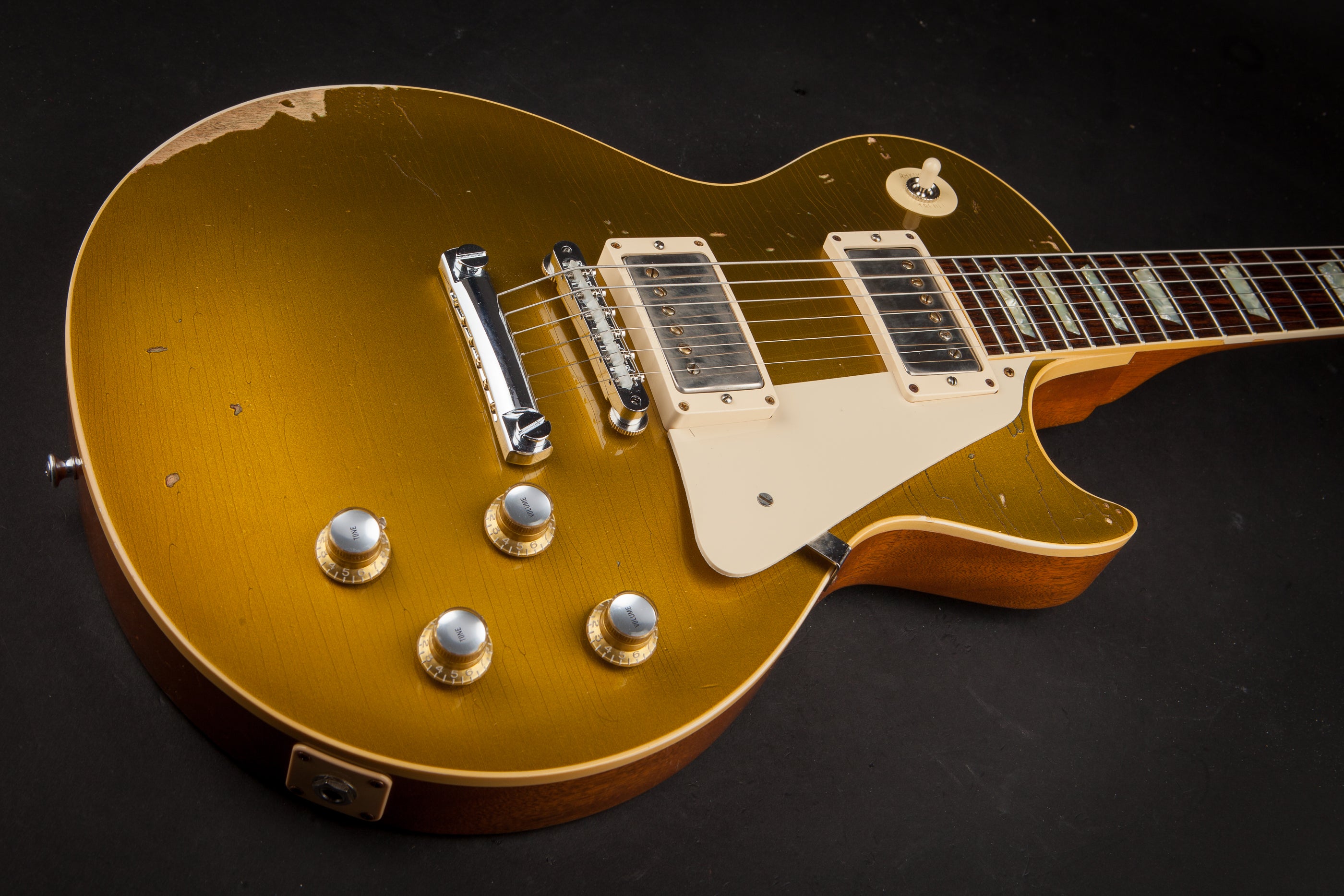 Gibson Custom Shop: 68 Les Paul Standard "In House" Heavy Aged Goldtop #085278
