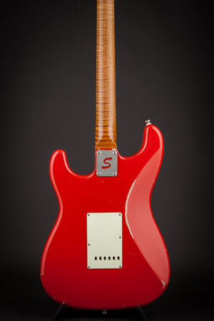 Smitty Guitars Classic S Faded Fiesta Red