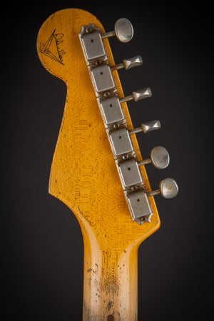 Fender Custom Shop: Dale Wilson Masterbuilt '58 Stratocaster Heavy Relic Ultra Thin Chocolate Faded 3-Tone Sunburst #CZ526841