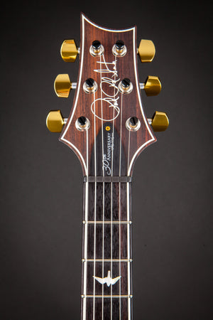 PRS Guitars : Custom 24 30th Anniversary Limited Edition Whale Blue 10 Top and Stained Flame Maple Neck #128935