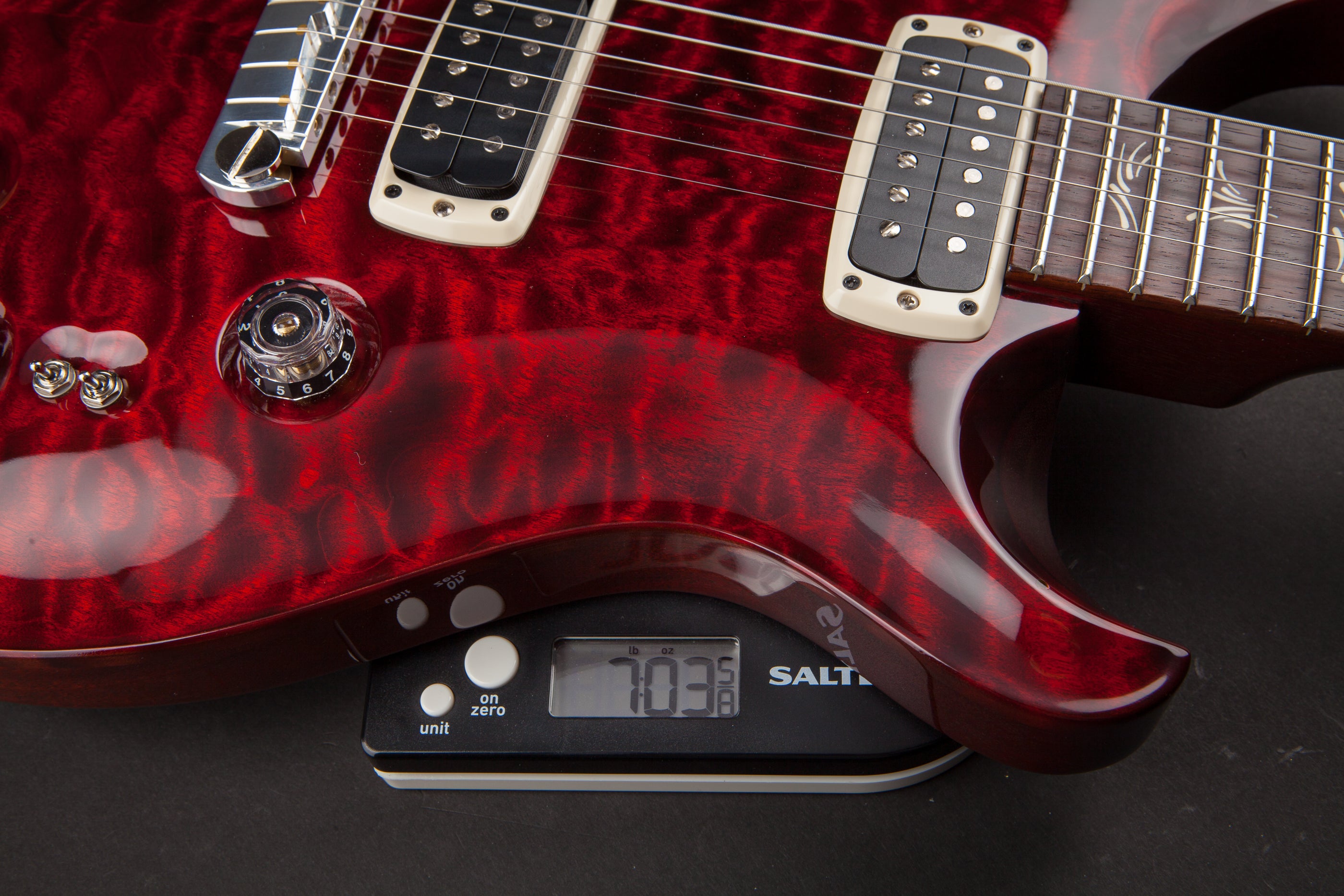 PRS Guitars : Pauls Guitar Fire Red Quilt #204041