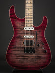 Tom Anderson Angel Natural Black to Trans Red Burst with Binding #01-05-17N