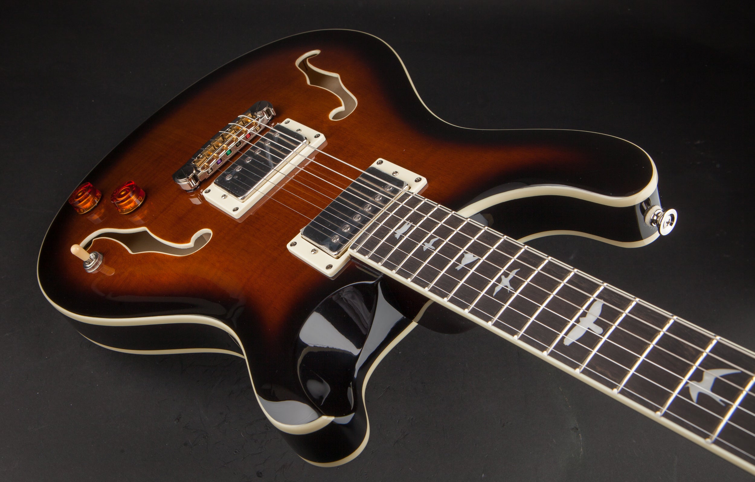 PRS Guitars: SE Hollowbody II Black Gold Burst #F20165