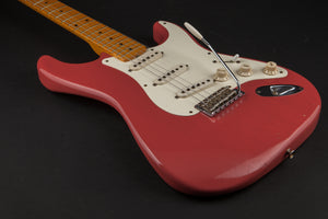 Fender Custom Shop: Stratocaster Limited Edition 50's Duo Tone Relic Fiesta Red #CZ519322
