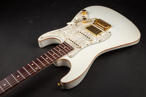 Tom Anderson Hollow Droptop Classic Arctic White with Binding #08-08-17A