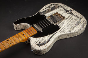 Palir Guitars:Mojo Titan Aged White with Black Grain