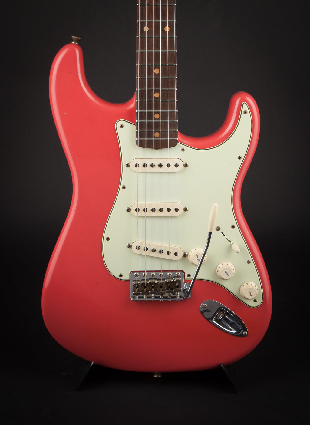 Fender Custom Shop:60 Stratocaster Journeyman Faded Fiesta Red R101716