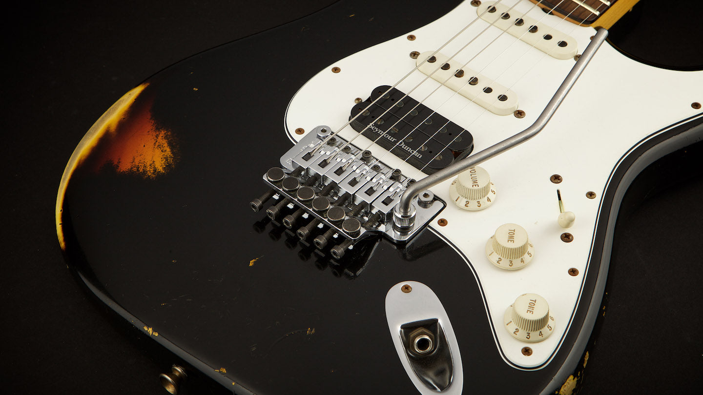 Fender Custom Shop Stratocaster 69’ Ltd Edition Black over 3 Tone Sunburst with Floyd and Humbucker #R68728
