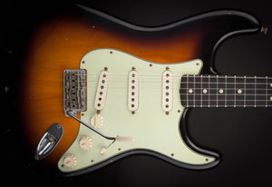 Fender Custom Shop Stratocaster 62 2 Tone Sunburst Ash Body #R85001