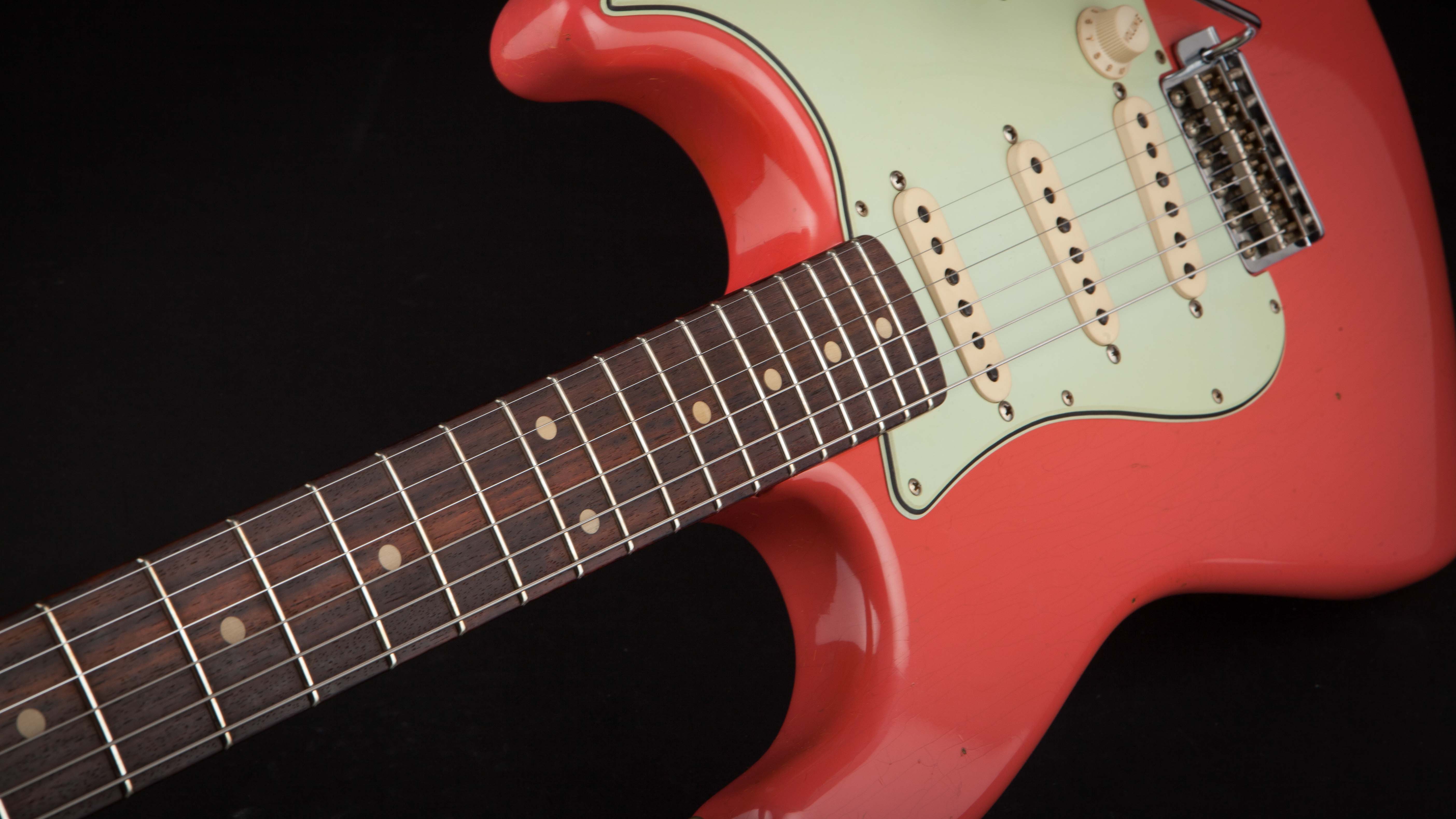 Fender Custom Shop:60 Stratocaster Journeyman Faded Fiesta Red R96337