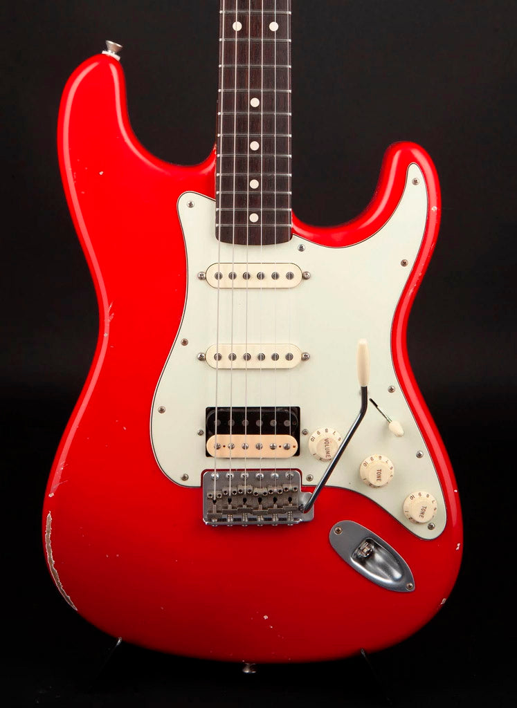 Smitty Guitars: 60's Classic S Dakota Red with Mastergrade Roasted Flame Maple Neck