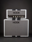 Hook Wizard 45w Vale Head and 1X12 Cab - White With Black Stripes