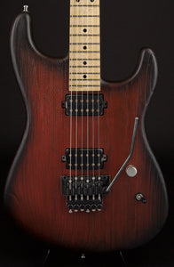 Luxxtone Guitars El Machete 22 Rustic Red Burst #0101