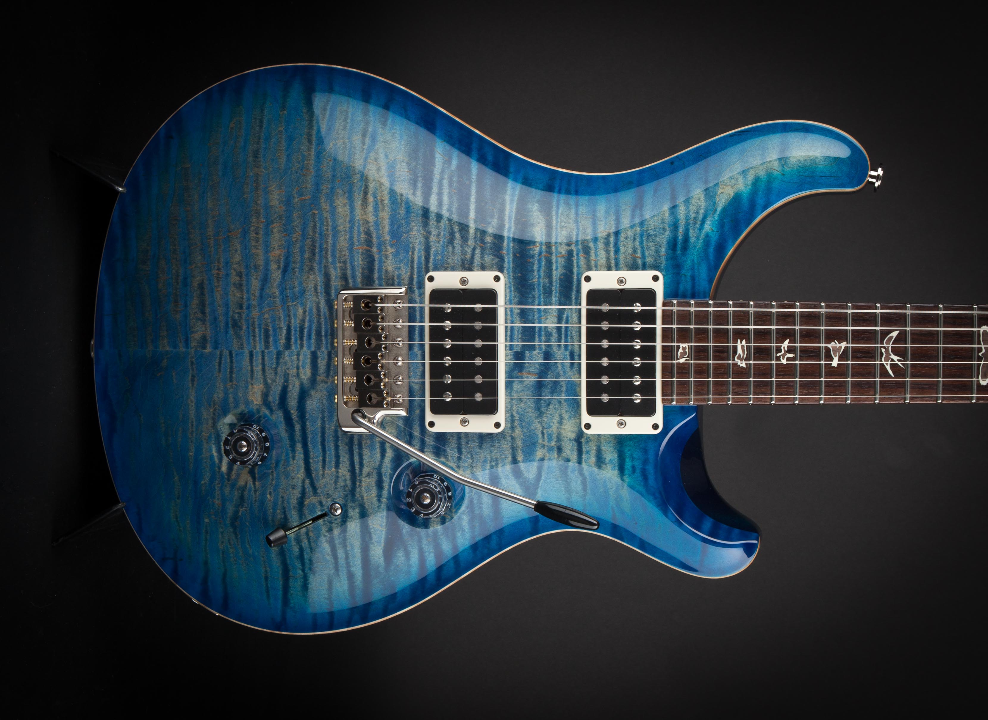 PRS Guitars: Custom 24 Faded Blue Burst 10 Top #185226