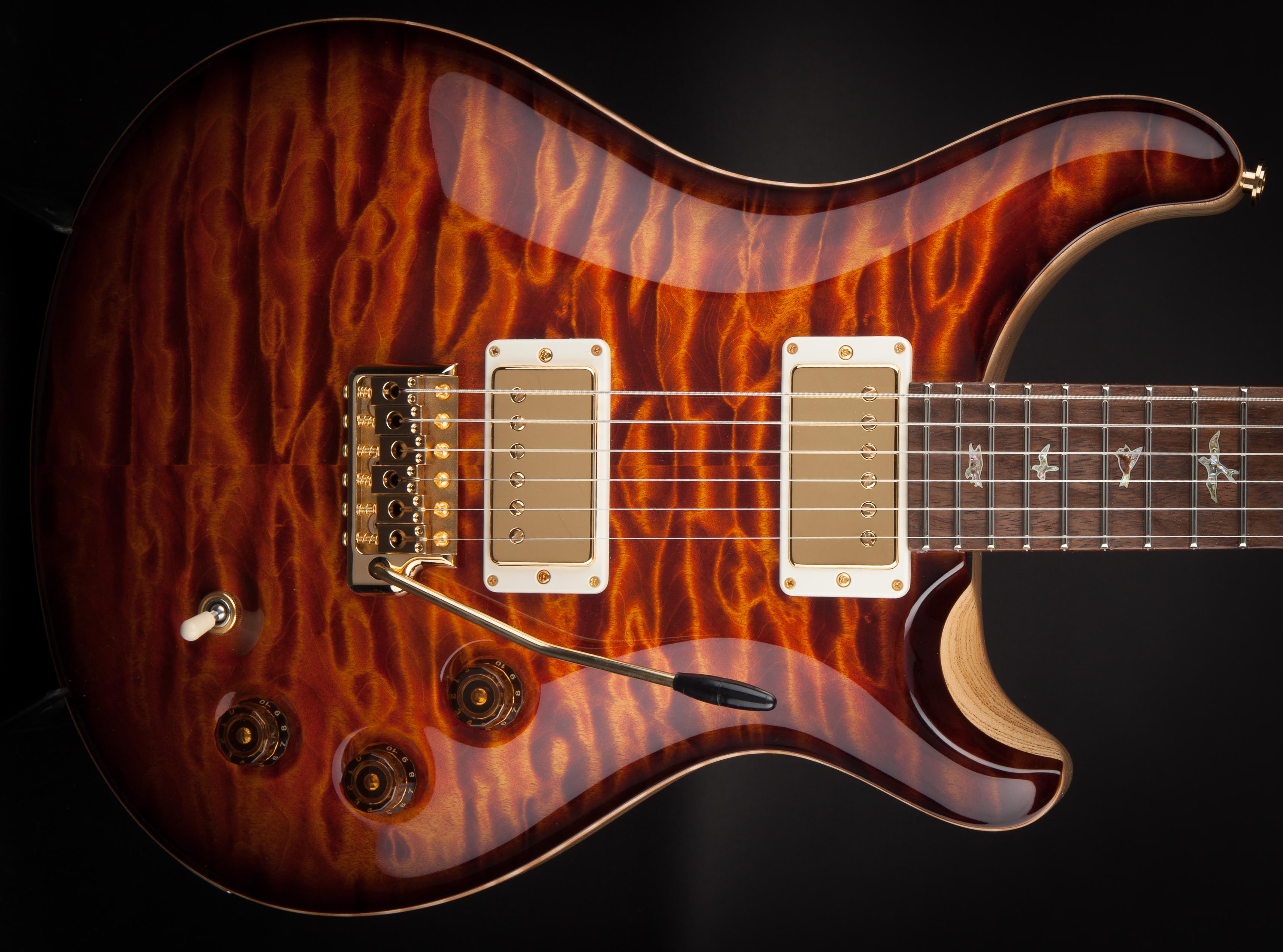PRS Private Stock DGT Electric Tiger Smoked Burst with Brazilian Rosewood Fingerboard #6400