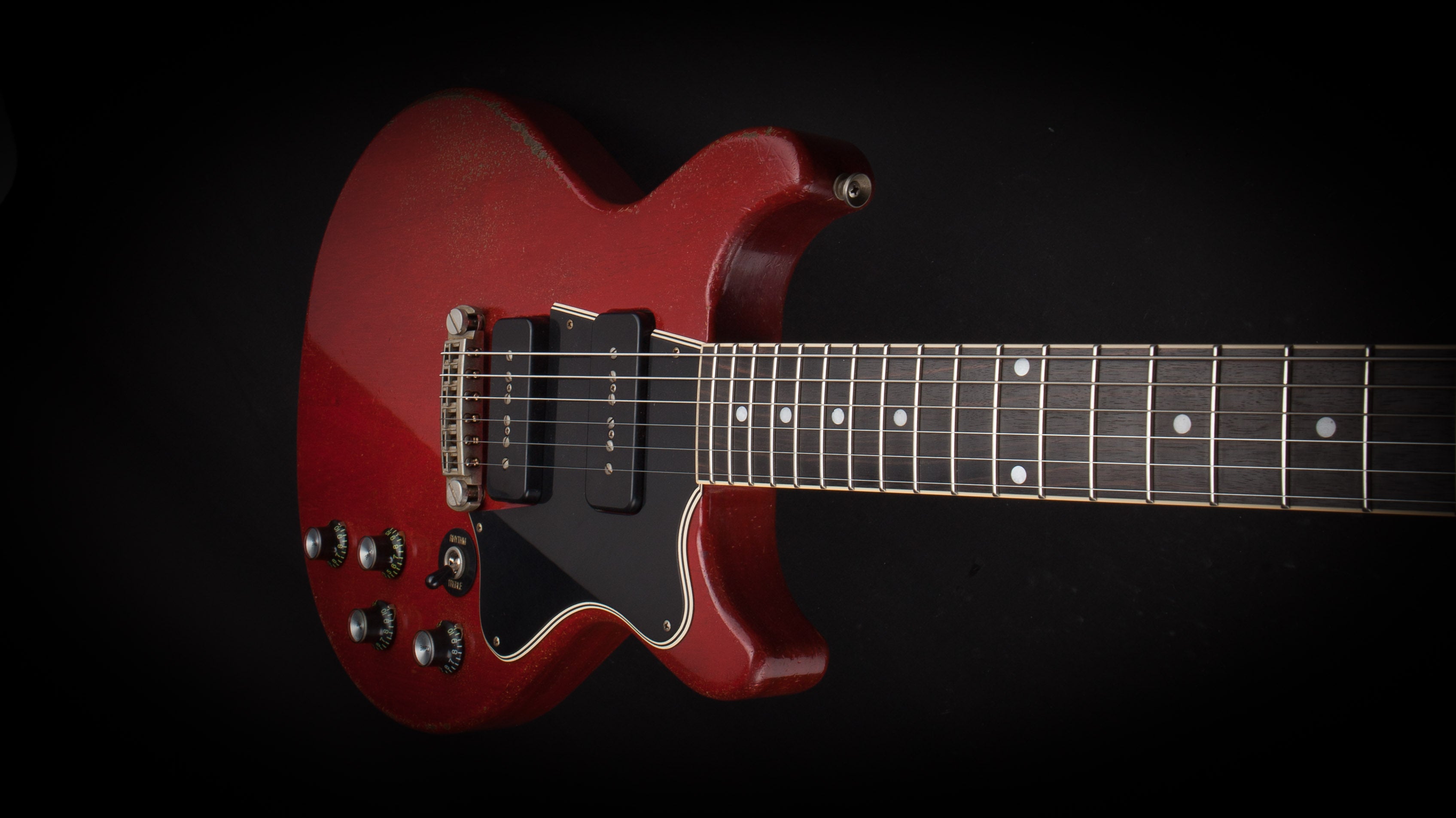 Rock n Roll Relics: Thunders Cherry Red with P90's #19881
