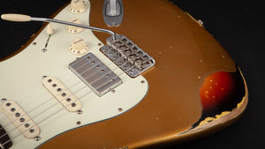 Smitty Guitars Classic S Gold over Sunburst