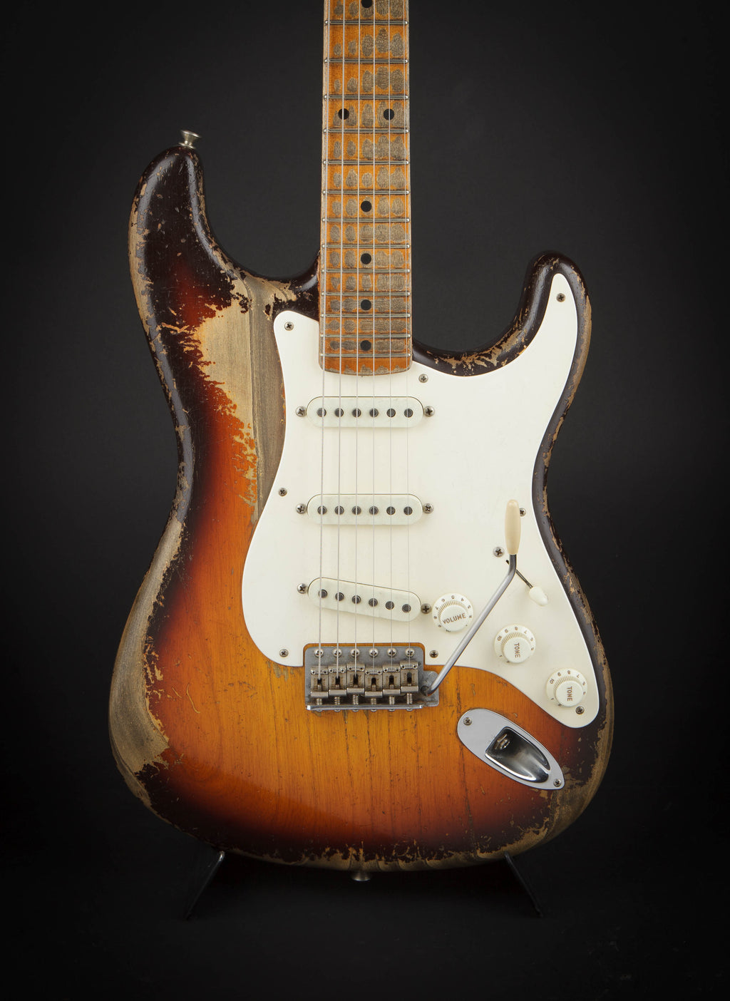 Fender Custom Shop: Masterbuilt Dale Wilson 58 Strat Heavy Relic Chocolate Faded Sunburst #CZ544887