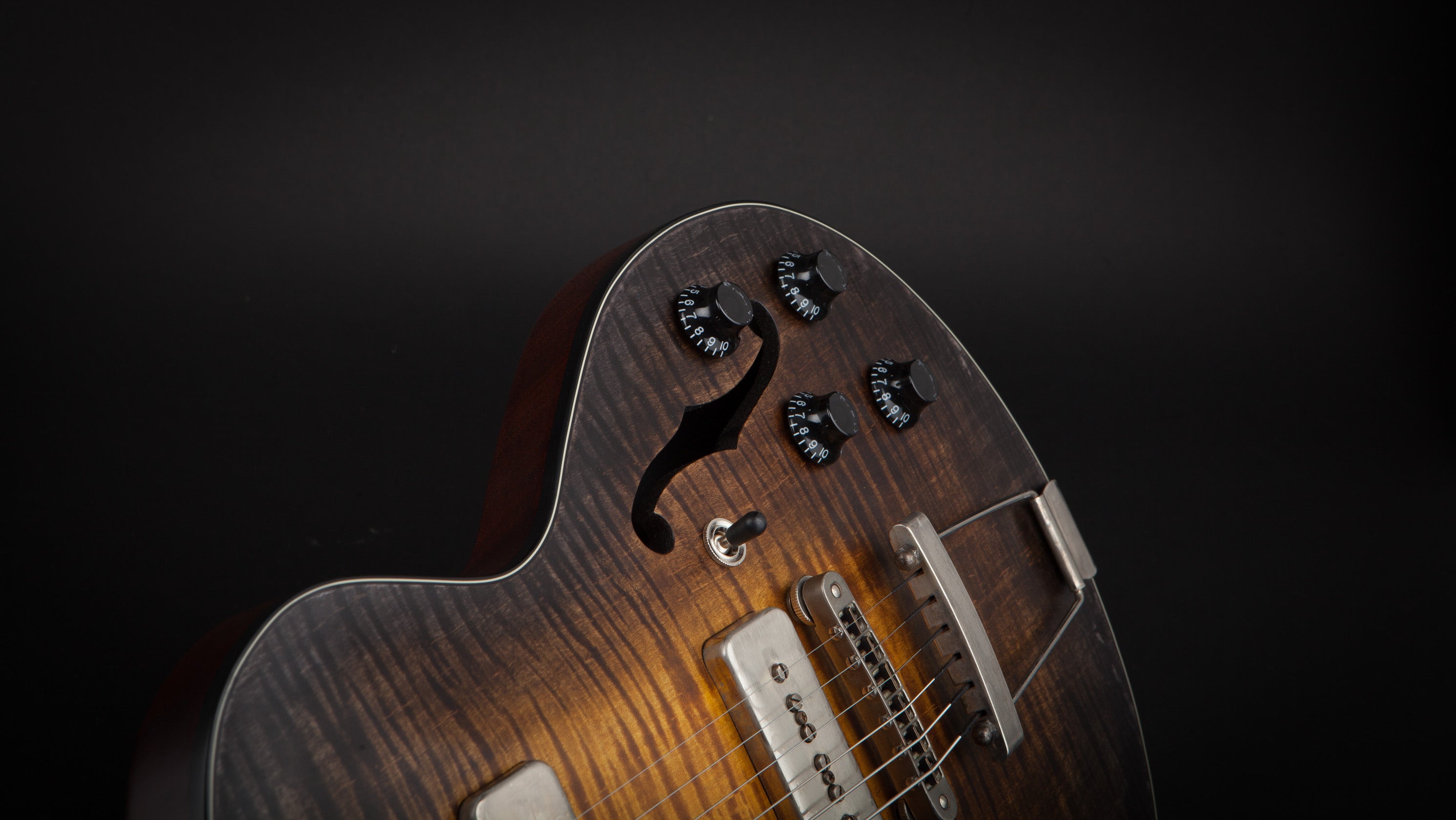 SOLD - Wide Sky Guitars: P125 Hand Rubbed Tobacco Burst